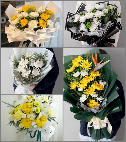 广东揭阳市普宁市广太镇金狮池村白事花束代送